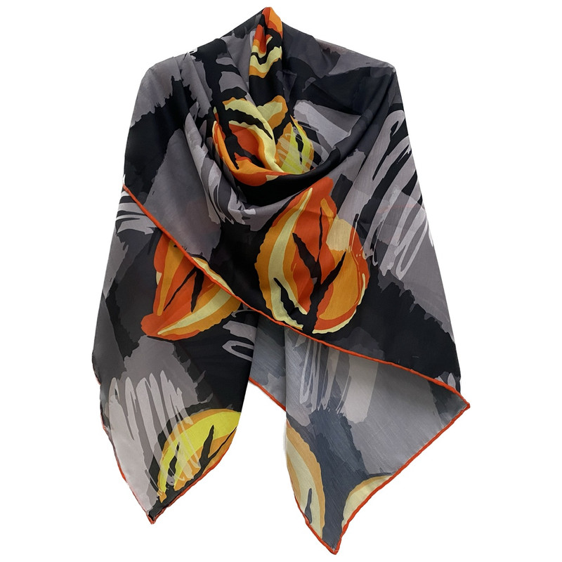 روسری زنانه مدل نخی چهارفصل قواره بزرگ کد 1300