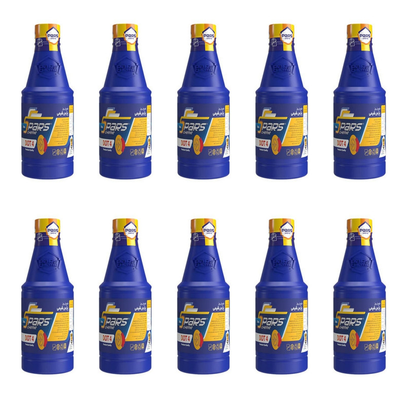 خرید و قیمت روغن ترمز پارس شیمی مدل DOT4 حجم 250 میلی لیتر بسته 10 عددی