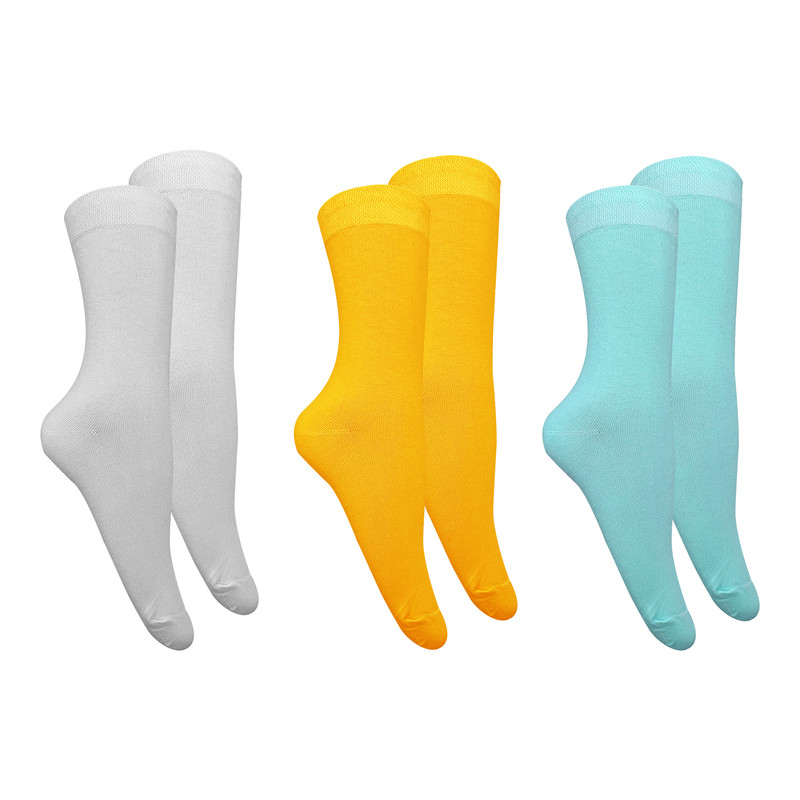 جوراب تن پوش هنگامه مدل ساقدار ساده ABWZ بسته 3 عددی