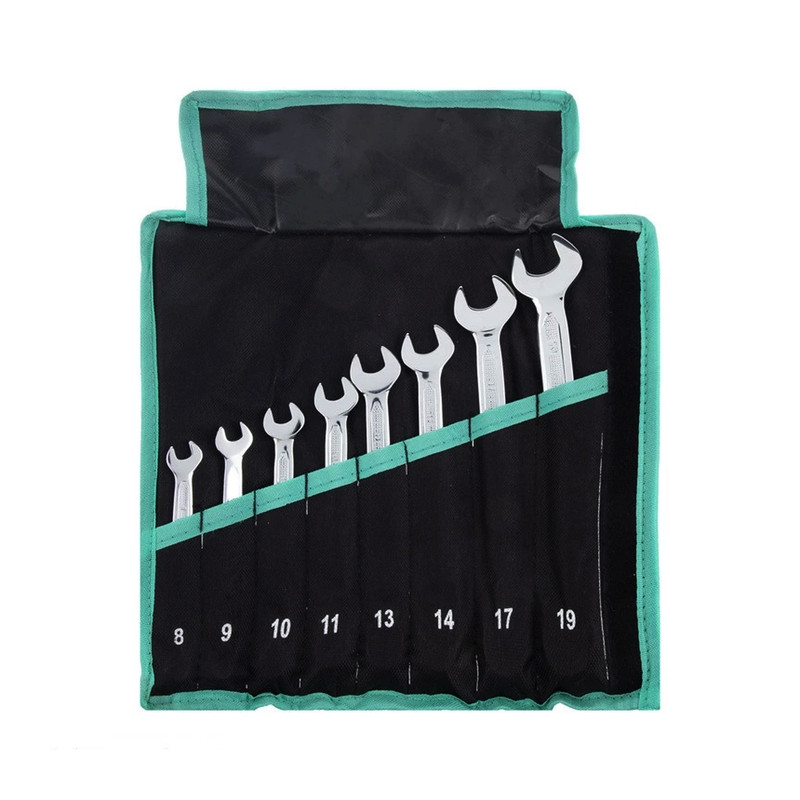 آچار یکسر تخت و یکسر رینگی سیلور مدل TC-08 مجموعه 8 عددی