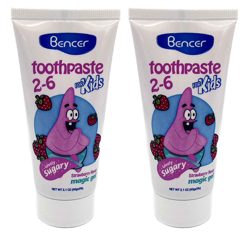 خمیر دندان بنسر مدل strawberry flovr وزن 60 گرم مجموعه 2 عددی
