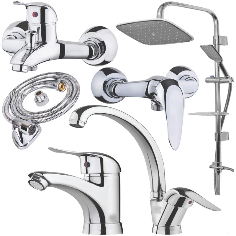 خرید و قیمت ست شیرآلات های پلاس مدل آرون OX3650 مجموعه 6 عددی