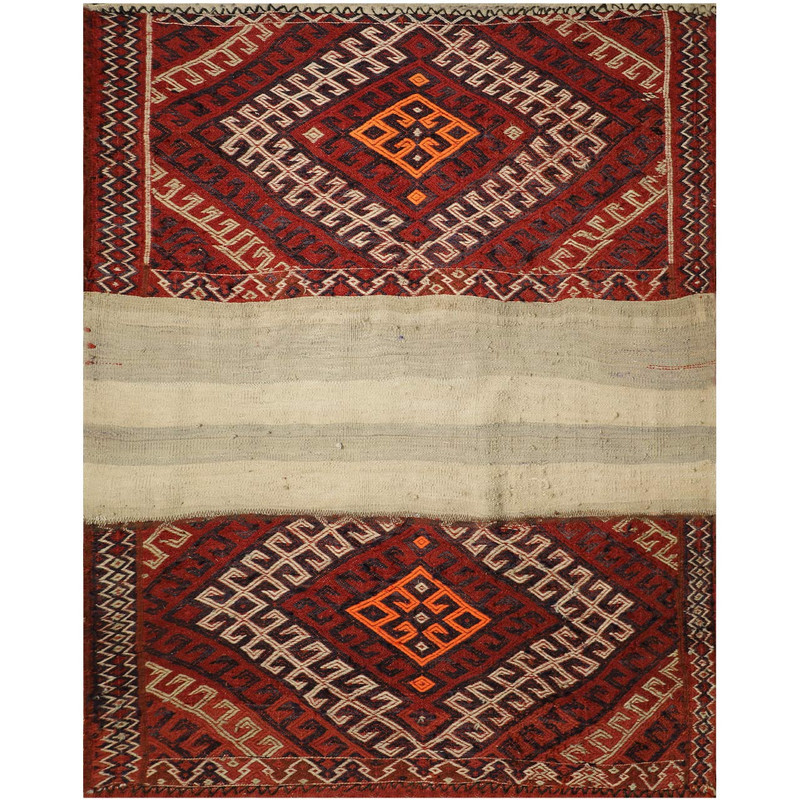 کلاژ گلیم دستبافت دو متری فرش هریس کد 102038