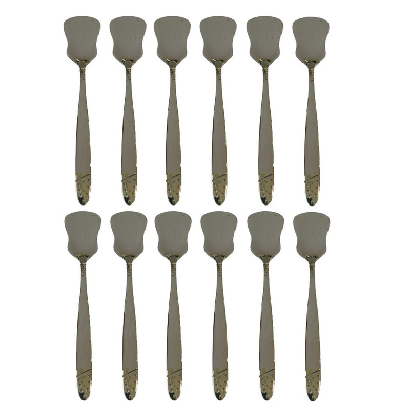 قاشق بستنی خوری مدل توت فرنگی کد 753 بسته 12 عددی