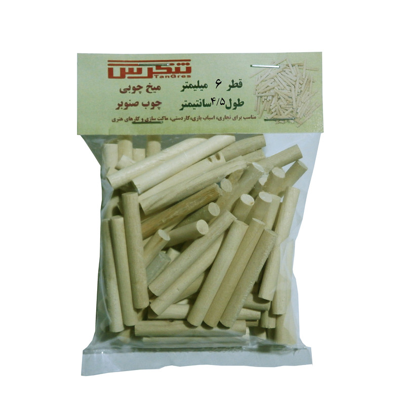 میخ چوبی تنگرس مدل M045006_400 بسته 400 عددی