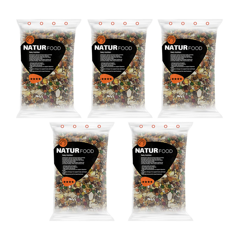 غذای عروس هلندی نیچر فود مدل 4 ستاره وزن 500 گرم بسته 5 عددی