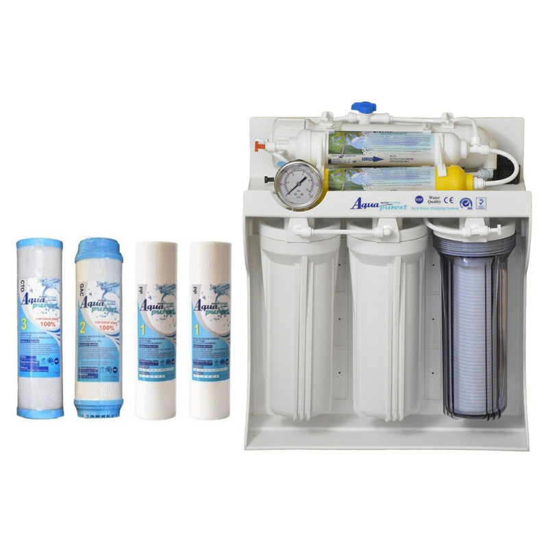 دستگاه تصفیه کننده آب آکوا پیورست مدل ZX 7080 به همراه فیلتر بسته 4 عددی