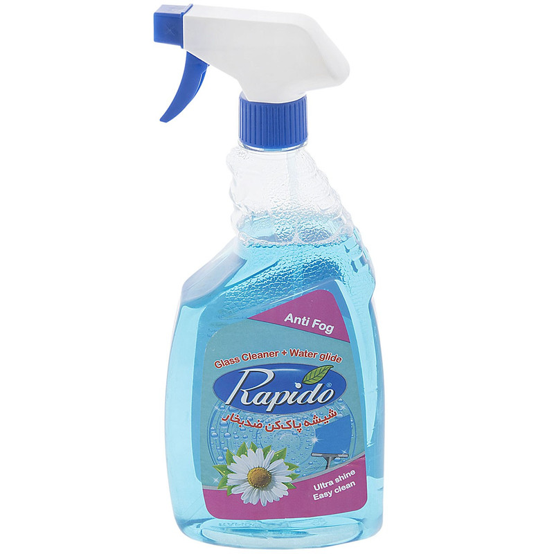 خرید و قیمت شیشه پاک کن ضد بخار آبی راپیدو حجم 650 میلی لیتر