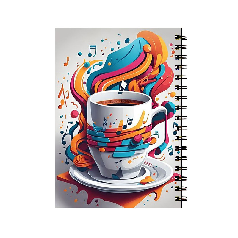 خرید و قیمت دفتر مشق 50 برگ طرح ماگ قهوه کد 28