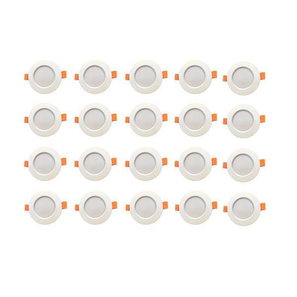 خرید و قیمت پنل ال ای دی 10 وات بالاستیران مدل گرد توکار بسته 20 عددی