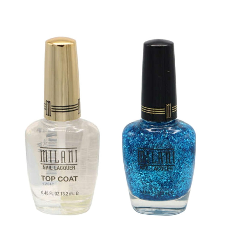 لاک ناخن میلانی مدل 523 به همراه تاپ کت میلانی مدل 04