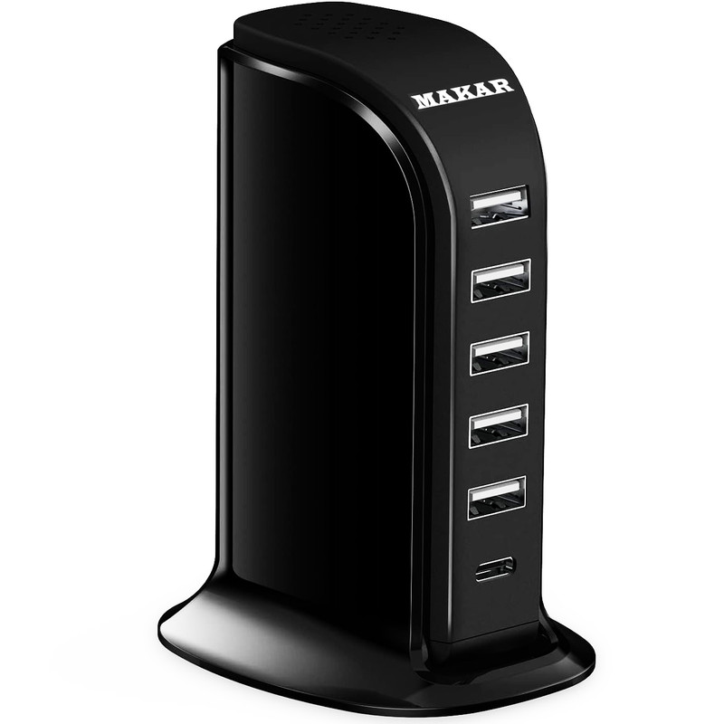 خرید و قیمت آداپتور شارژ 6 پورت ماکار مدل 6Port- MultiTowerCharger