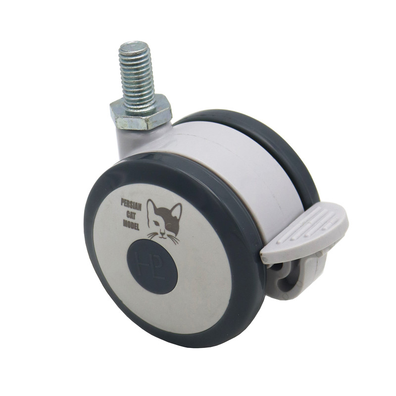 خرید و قیمت چرخ گردان ترمزدار مدل پرشین کت کد YPT-2GHOLO-PICHI-75MM