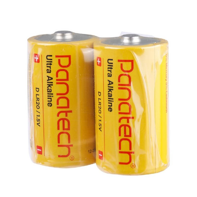 باتری D پاناتک مدل Ultra Alkaline LR20D شیرینگ بسته دو عددی