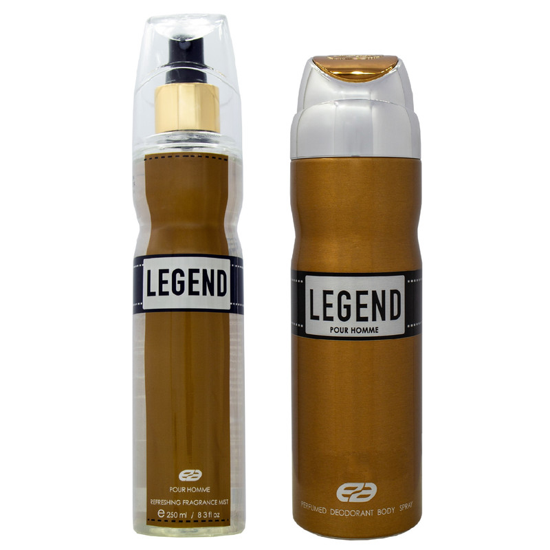 بادی اسپلش مردانه عماد آرا مدل Legend حجم 250 میلی لیتر به همراه اسپری بدن مردانه حجم 200 میلی لیتر