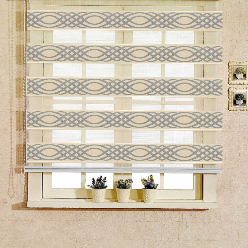 پرده زبرا زیو کد 4071 سایز 260 × 280 سانتی متر