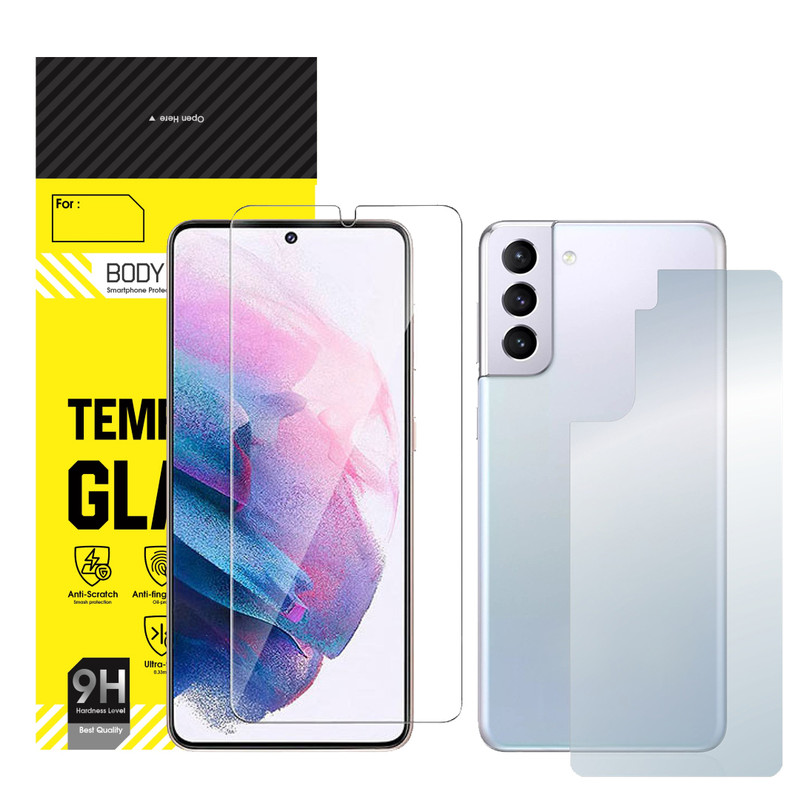 محافظ صفحه نمایش بادیگارد مدل HydroGel مناسب برای گوشی موبایل سامسونگ Galaxy S21 Plus به همراه محافظ پشت گوشی
