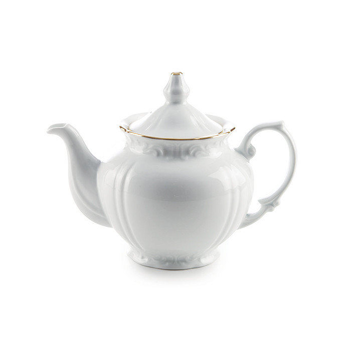 قوری چینی زرین ایران مدل زرین سری چهار ترک کد 5 درجه عالی