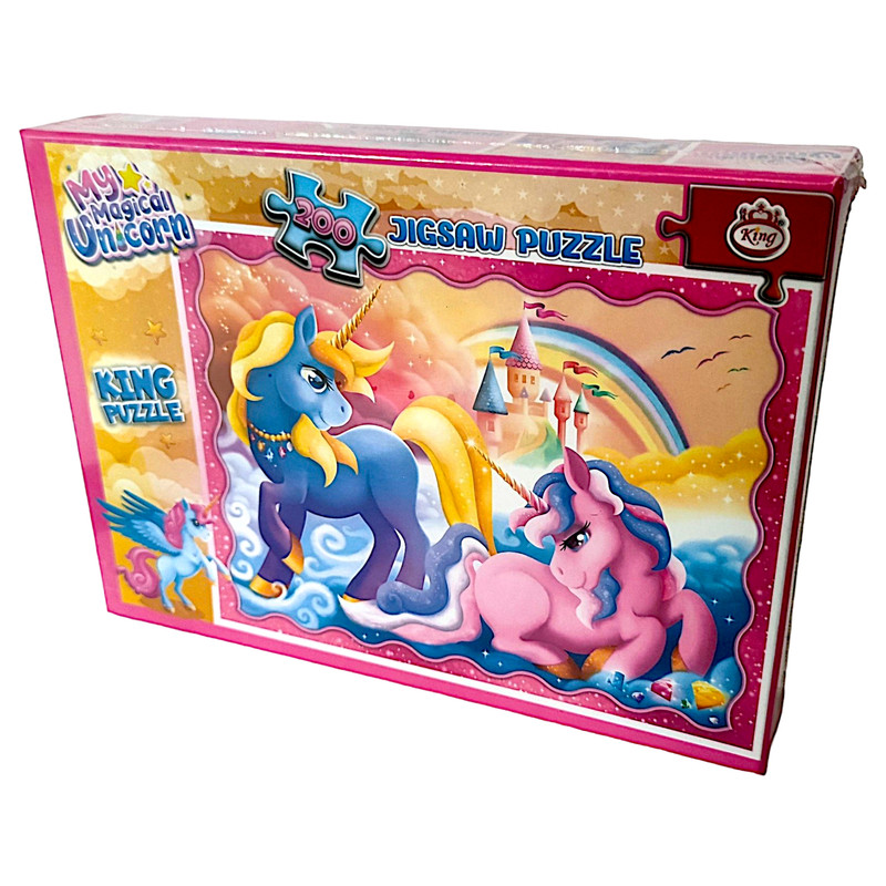 پازل 200 تکه کینگ مدل یونی کورن کد 8042