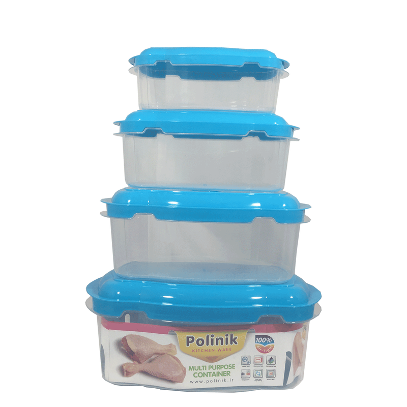 ظروف نگهدارنده پلی نیک بسته 4 عددی