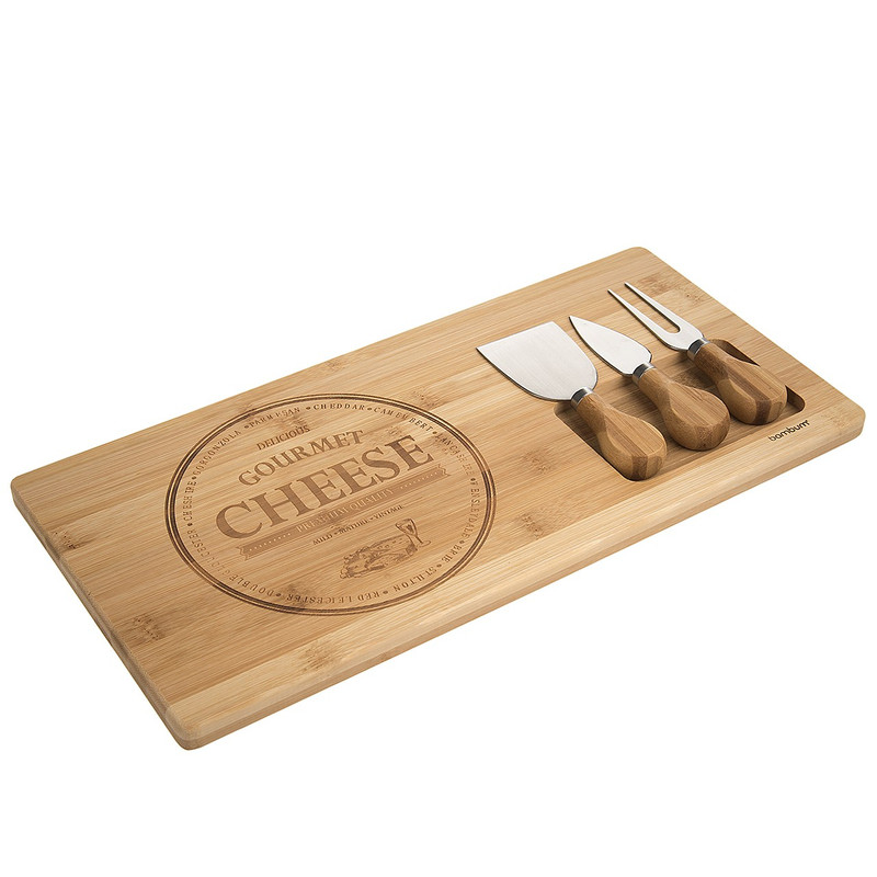 ست سرو پنیر بامبوم مدل Fhume