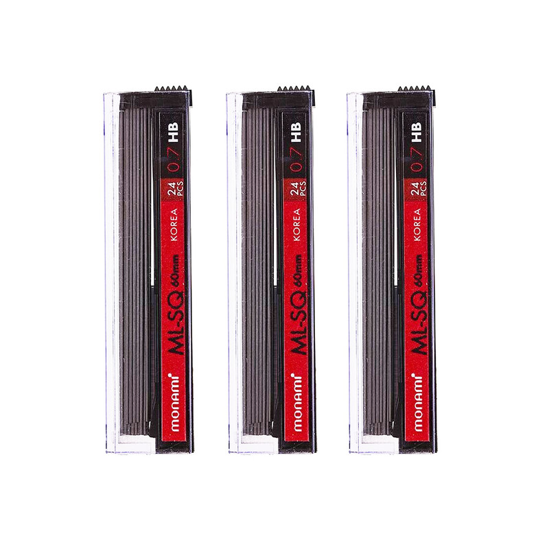 خرید و قیمت نوک مداد نوکی 0.7 میلی متری مونامی مدل ML-SQ |بسته 3 عددی