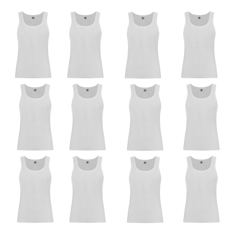 خرید و قیمت زیرپوش پسرانه برهان تن پوش مدل 01 رنگ سفید بسته 12 عددی