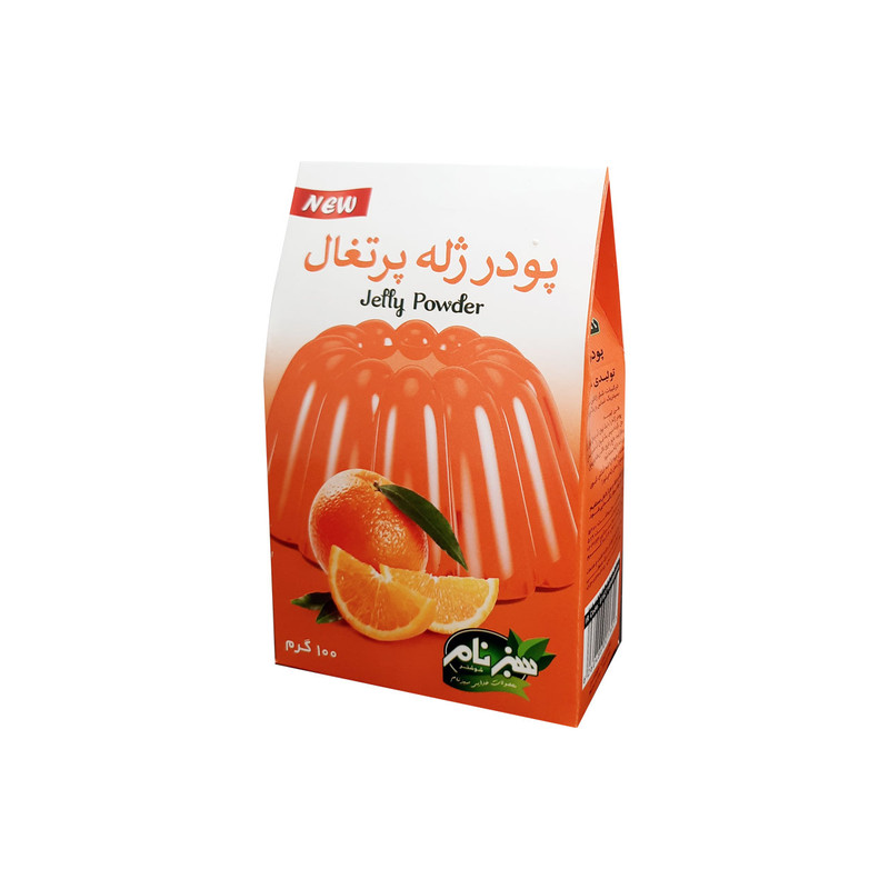 پودر ژله پرتقال سبزنام-100گرم