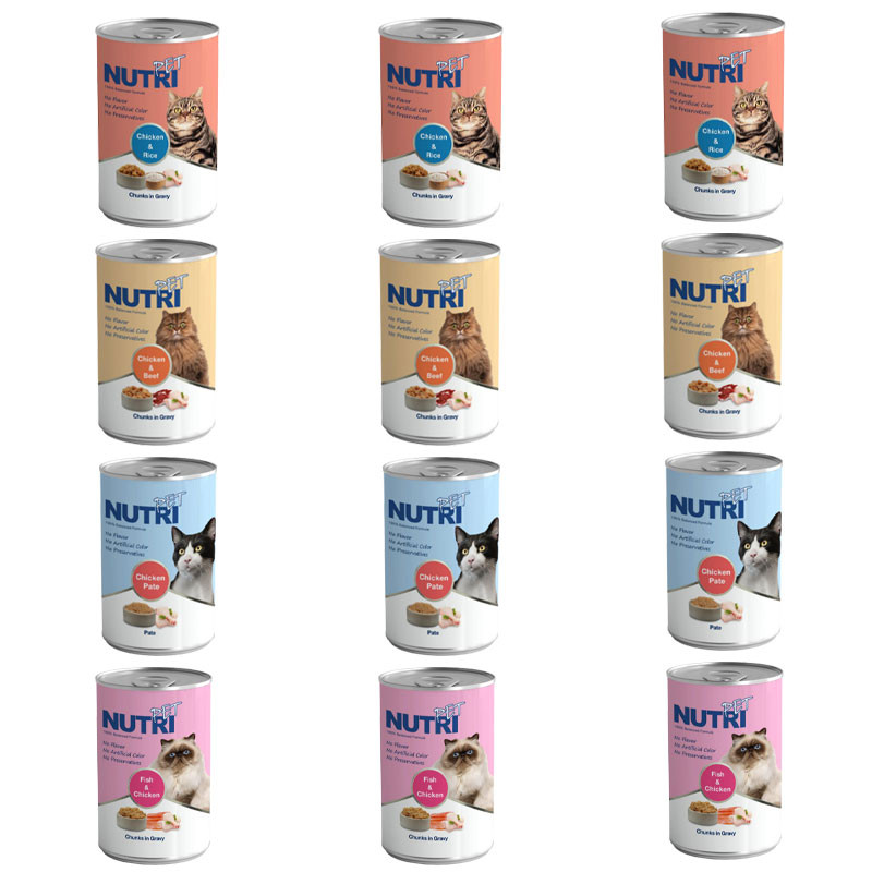 خرید و قیمت کنسرو غذای گربه نوتری پت مدل New وزن 425 گرم بسته 12 عددی