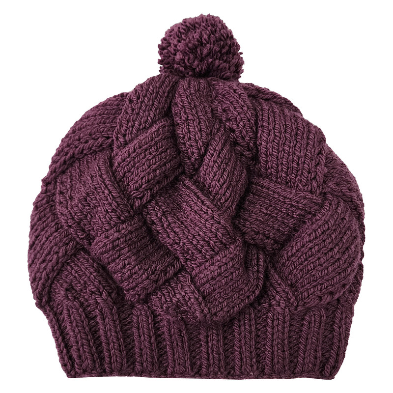 خرید و قیمت کلاه بافتنی زنانه مدل شطرنجی كد ZHT06-DPR