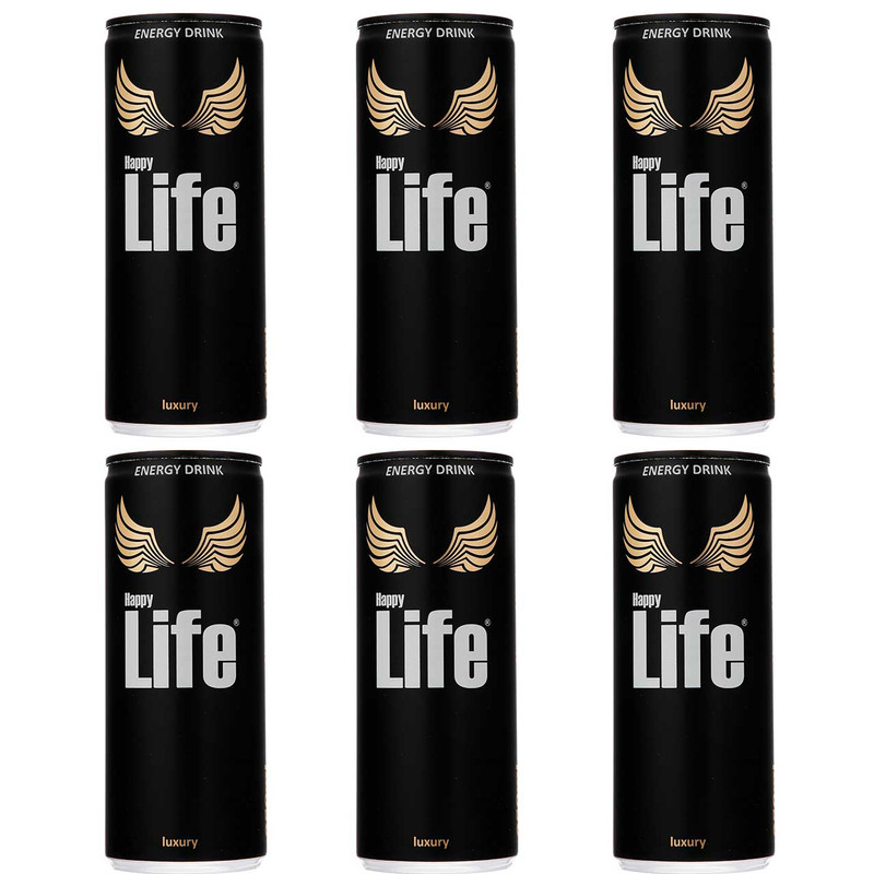 خرید و قیمت نوشابه انرژی زا هپی لایف مقدار 250 میلی لیتر بسته 6 عددی