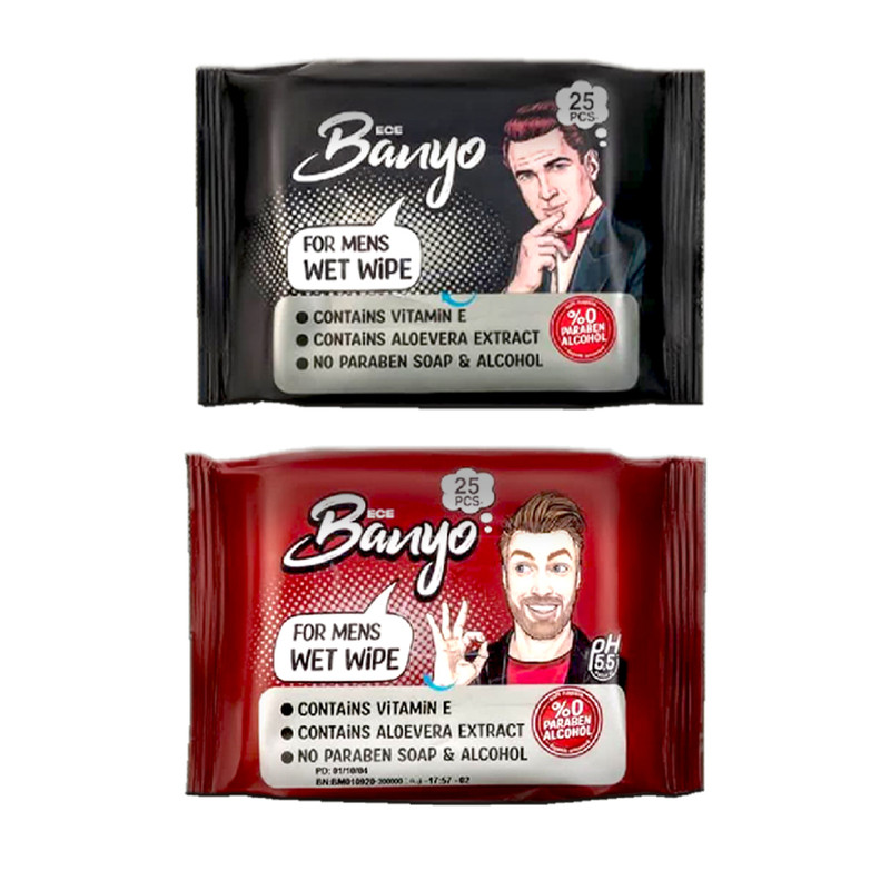 دستمال مرطوب بانیو مدل 01 مجموعه 2 عددی