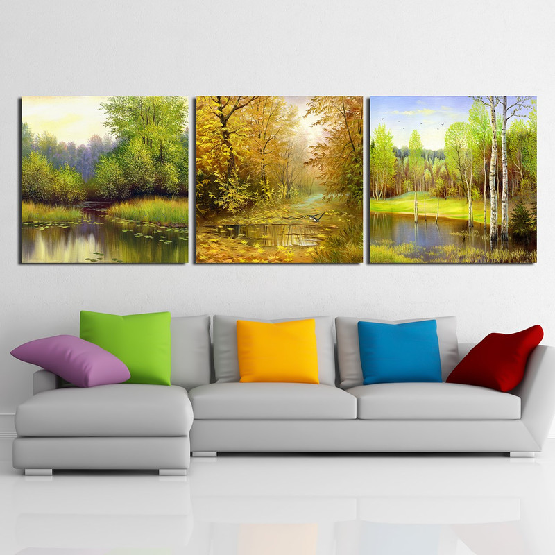 تابلو دیواری 3 تکه آریکان کد TA2004