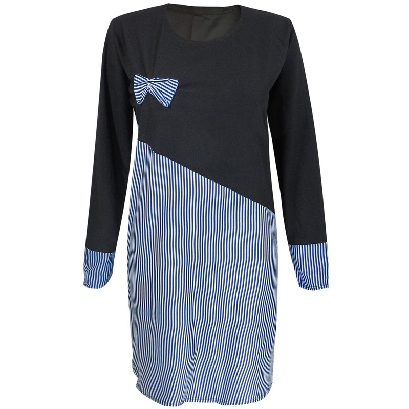 تونیک زنانه مدل Crooked رنگ آبی