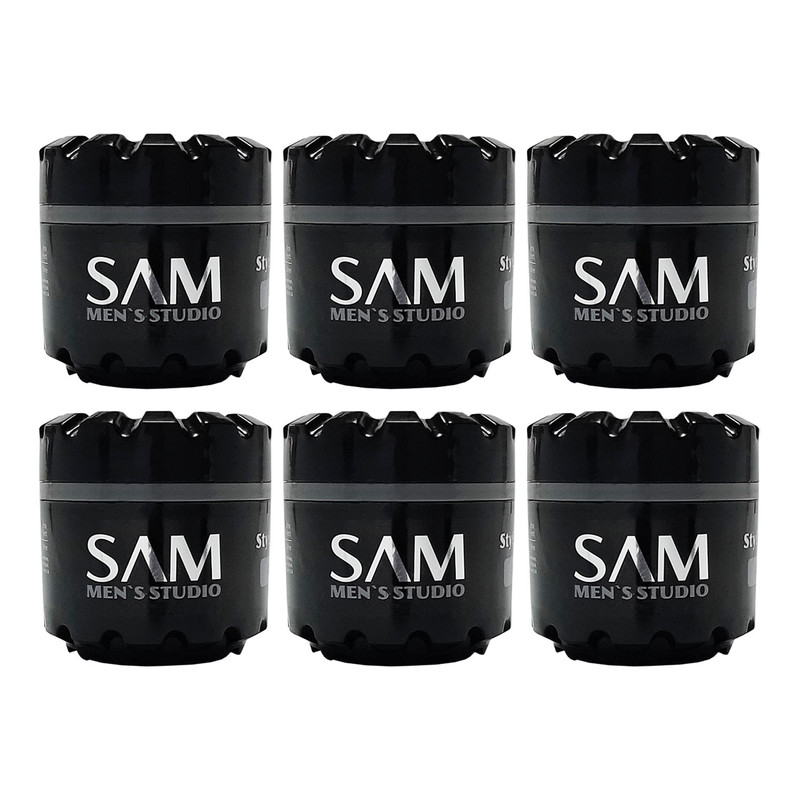 واکس مو سام مدل matt & hard حجم 140 میلی لیتر مجموعه 6 عددی