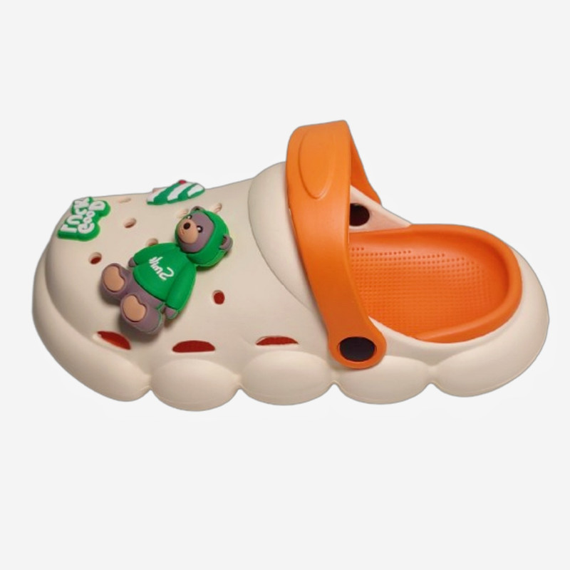 خرید و قیمت دمپایی زنانه مدل کراکس عروسک دار طرح خرسی