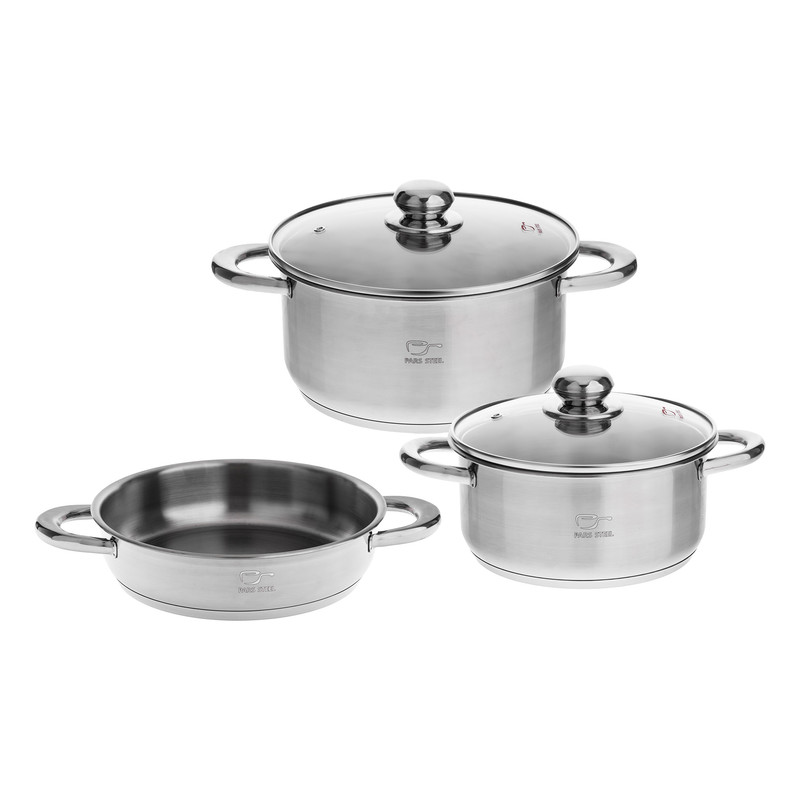 سرویس پخت و پز 5 پارچه پارس استیل مدل رایکا