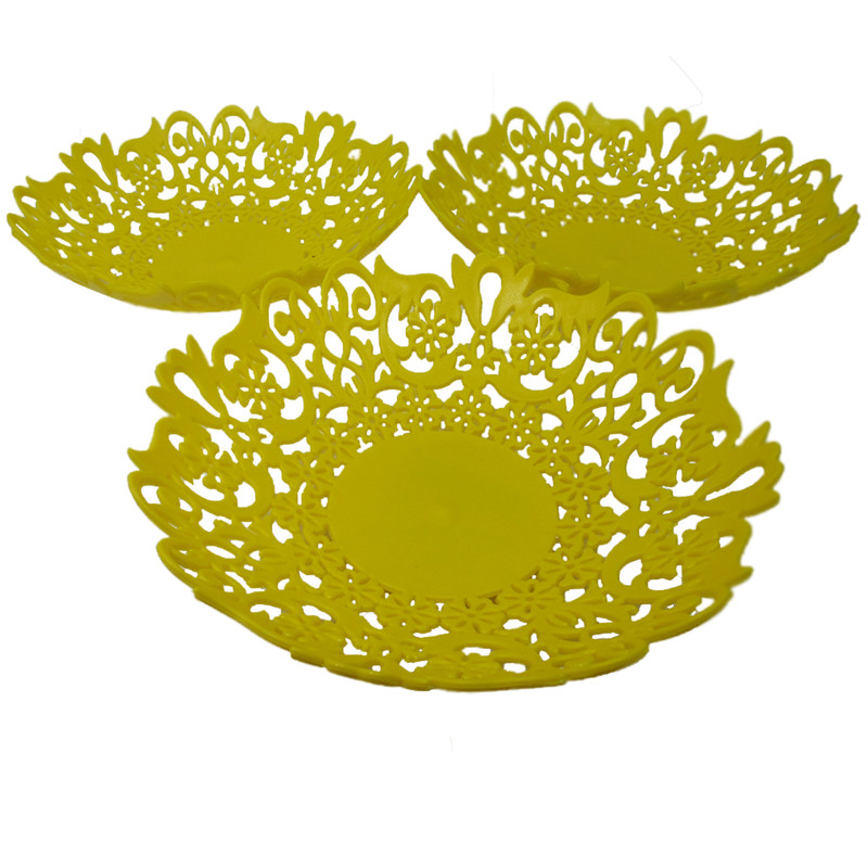 سبد پلی نیک مدل Flower مجموعه ۳ عددی