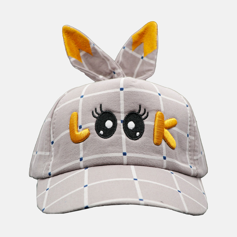 کلاه کپ بچگانه طرح LOOK رنگ خاکی