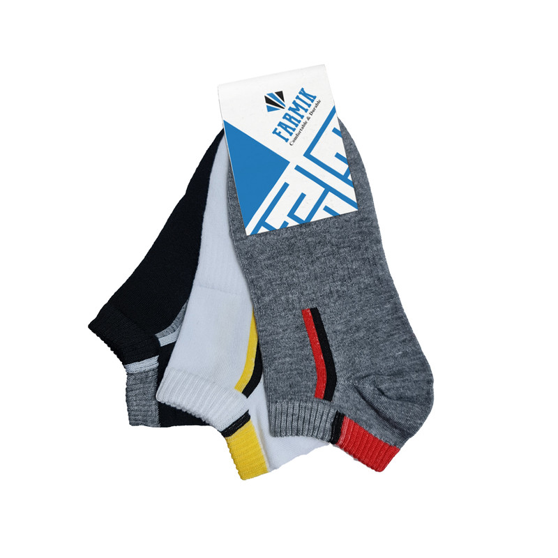 جوراب ورزشی مردانه مدل FAagpe03-WGB مجموعه 3 عددی