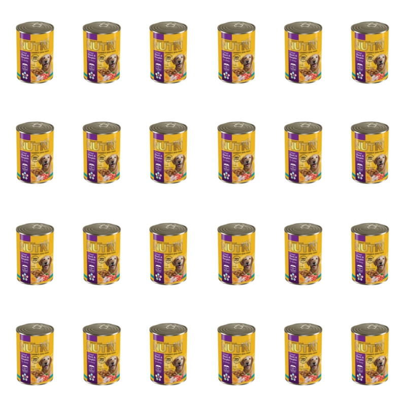 کنسرو غذا سگ نوتری پت مدل مرغ و کدو حلوایی وزن 425 گرم بسته 24 عددی