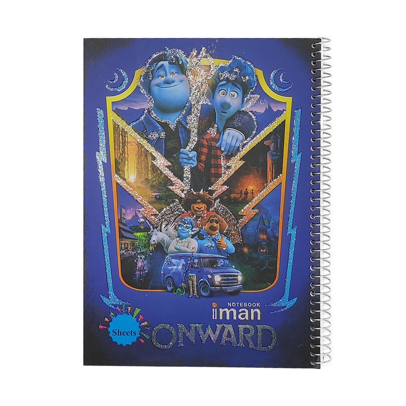 دفتر مشق 40 برگ ایمان مدل Onward کد 8501