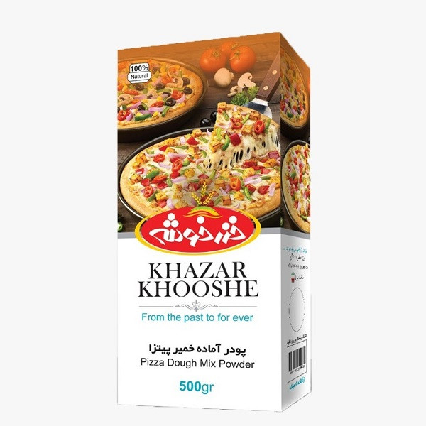 خرید و قیمت پودر آماده خمیر پیتزا خزرخوشه - 500 گرم