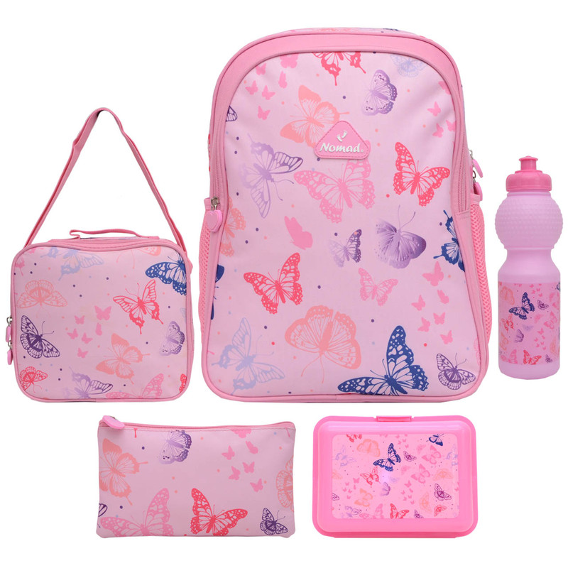 خرید و قیمت کوله پشتی نومد مدل SPRING SOUL به همراه بطری و کیف غذا و باکس میوه و جامدادی