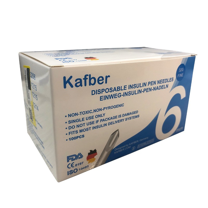 خرید و قیمت سوزن قلم انسولین کافبر مدل 6mm بسته 100 عددی