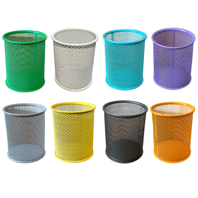 جامدادی رومیزی مدل فلزی توری بسته 8 عددی