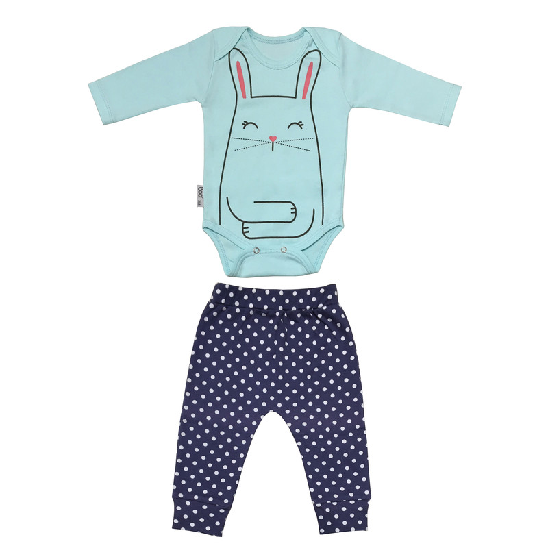 ست بادی و شلوار نوزادی بیبی بو مدل 9425