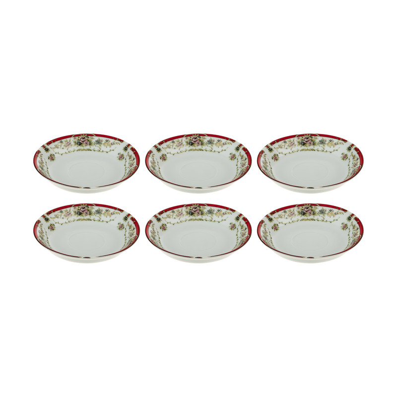 نعلبکی نسترن مدل S02 بسته 6 عددی