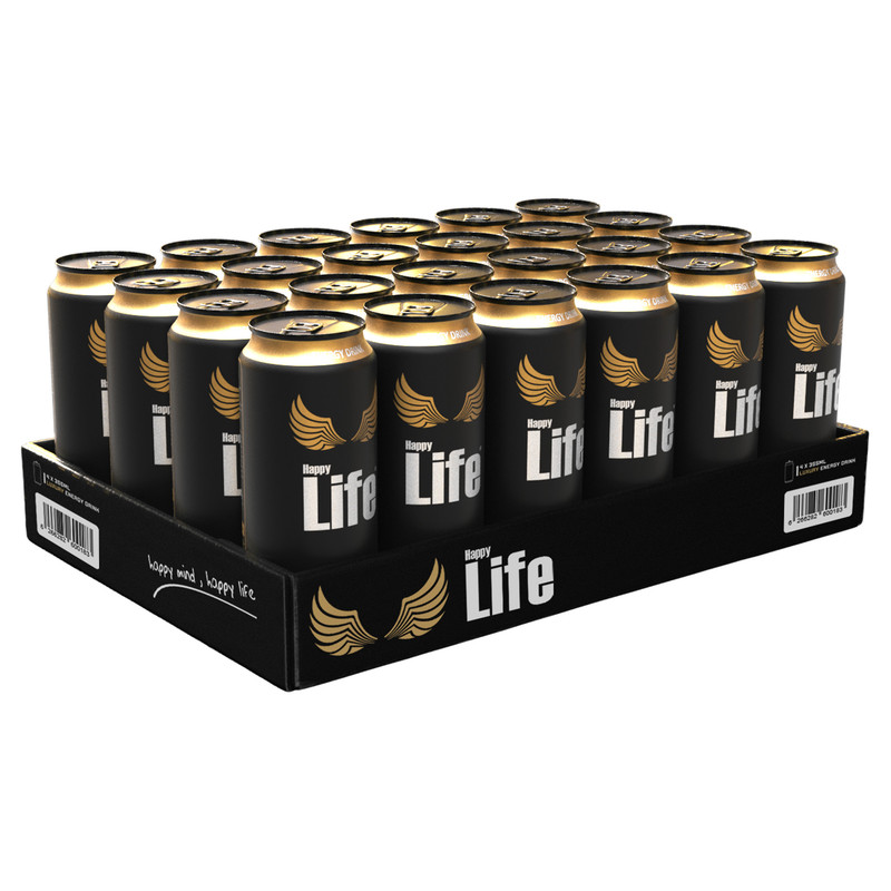 خرید و قیمت نوشابه انرژی زا هپی لایف - 500 میلی لیتر بسته 24 عددی