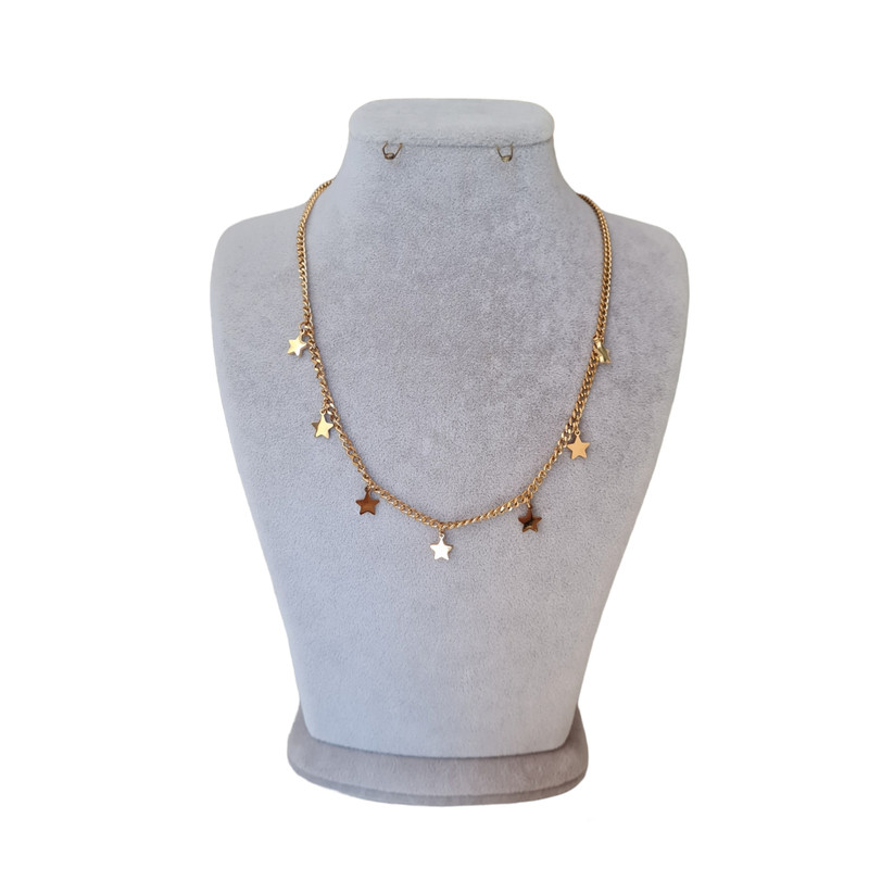 خرید و قیمت گردنبند زنانه استینلس استیل مدل ستاره کارتی